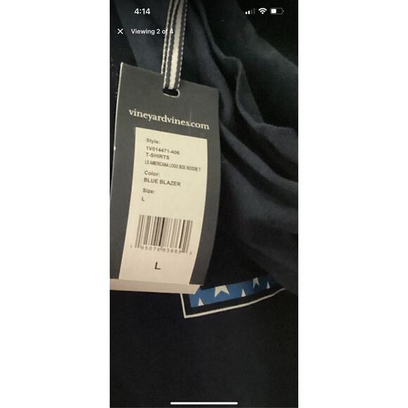 Vineyard Vines Men's USA Logo Box Long-Sleeve - Picture 3 of 4